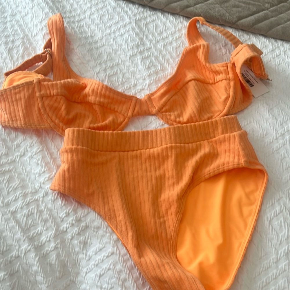 OchreLane two piece in papaya